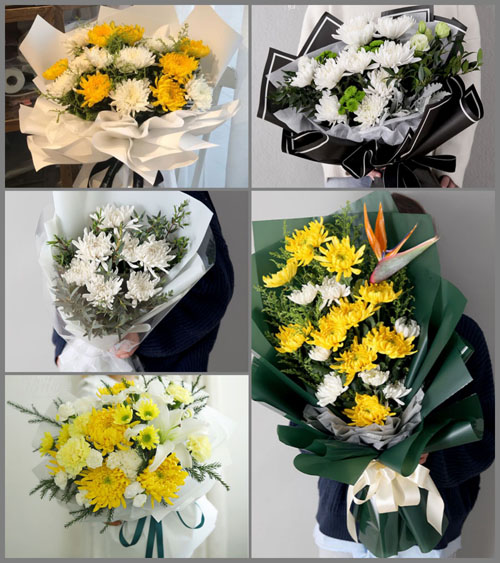 福建三明大田县桃源镇蓝玉村白事花束代送